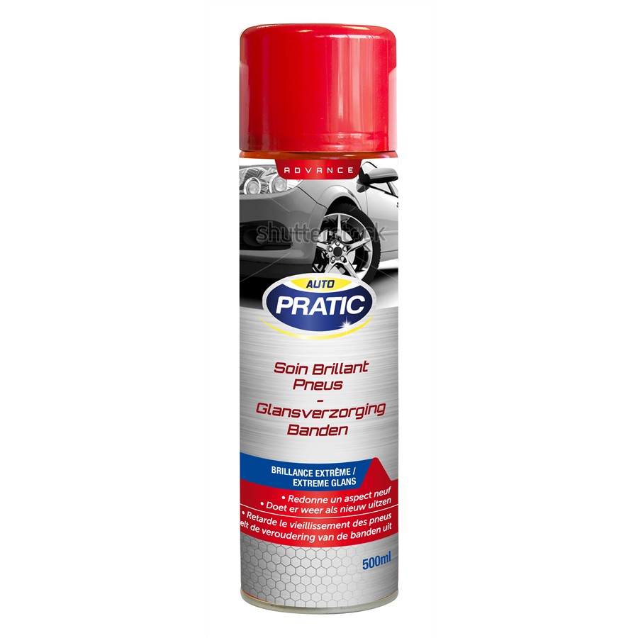 Soin brillant pneus AUTO PRATIC 500 ml Auto5.be