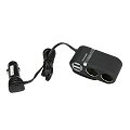 Double prise allume-cigare 2 ports USB avec rallonge NORAUTO 12V/24V 5 A