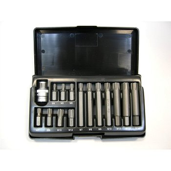 Boite de 14 embouts Ribe 4-14 mm carr&eacute; 1/2''