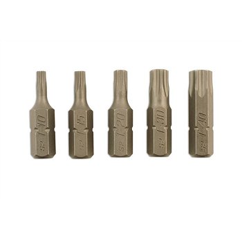 5 geboorde torx aansluitstukken