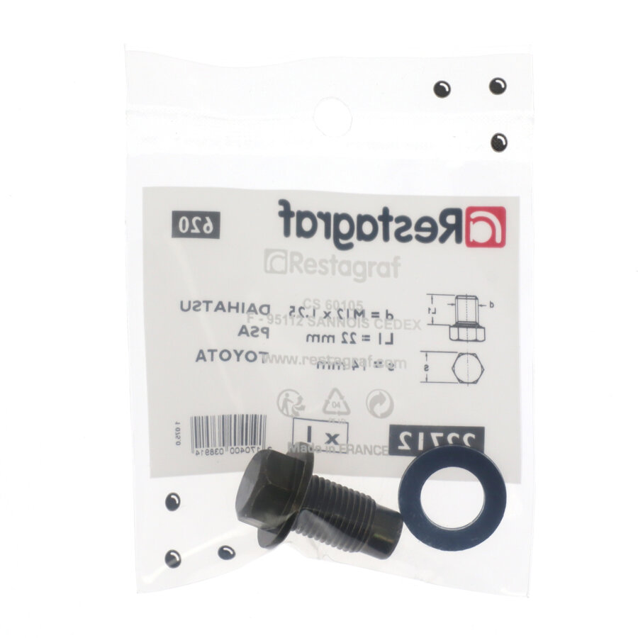 Restagraf Ölablassschraube - M12-1,25x14mm Mit Dichtung