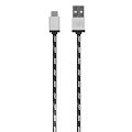 C&acirc;ble USB micro USB TNB nylon blanc 2 m