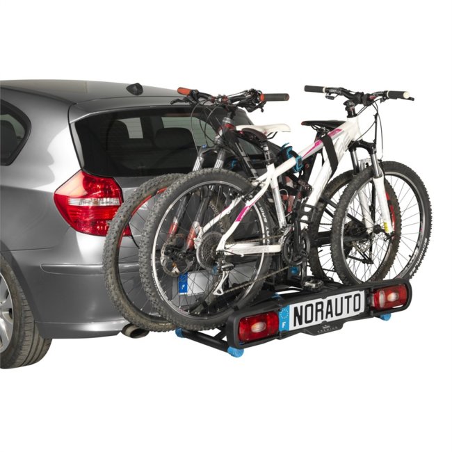 Fietsendrager op trekhaakplatform NORAUTO Rapidbike 2V 2 fietsen compatibel elektrische : Auto5.be