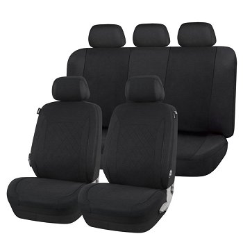 Volledige set universele hoezen NORAUTO Ceres zwart : Auto5.be