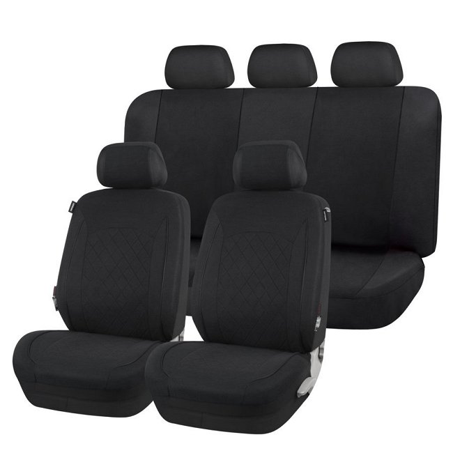 Volledige set universele hoezen NORAUTO Ceres zwart : Auto5.be