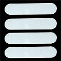 4 stickers reflechissants pour casque
