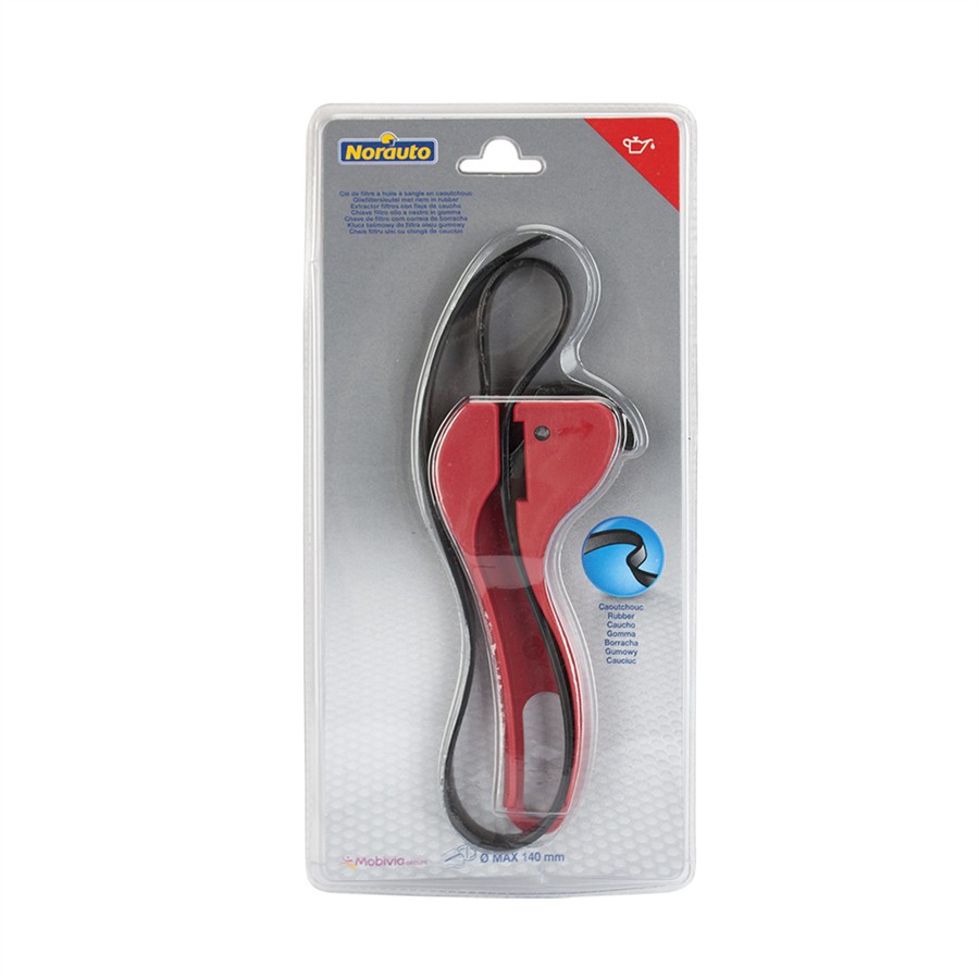Clé à Sangle Caoutchouc 500 Mm - Outil Polyvalent Pour Ouvrir/Serrer Bocaux, Filtres à Huile Et Tuyaux