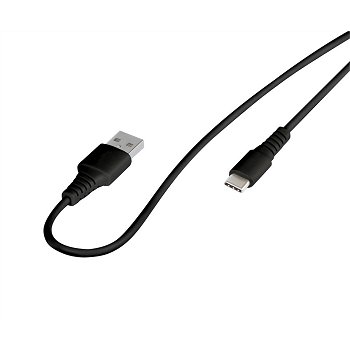 C&acirc;ble noir USB 2.0 NORAUTO Type C m&acirc;le vers USB A 2.0 m&acirc;le 1 m