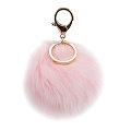 Porte-cl&eacute;s pompom rose NORAUTO