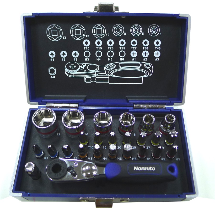 Coffret Clés à Douille Beta 903E/C42, 42 Pièces 1/4, Neuf