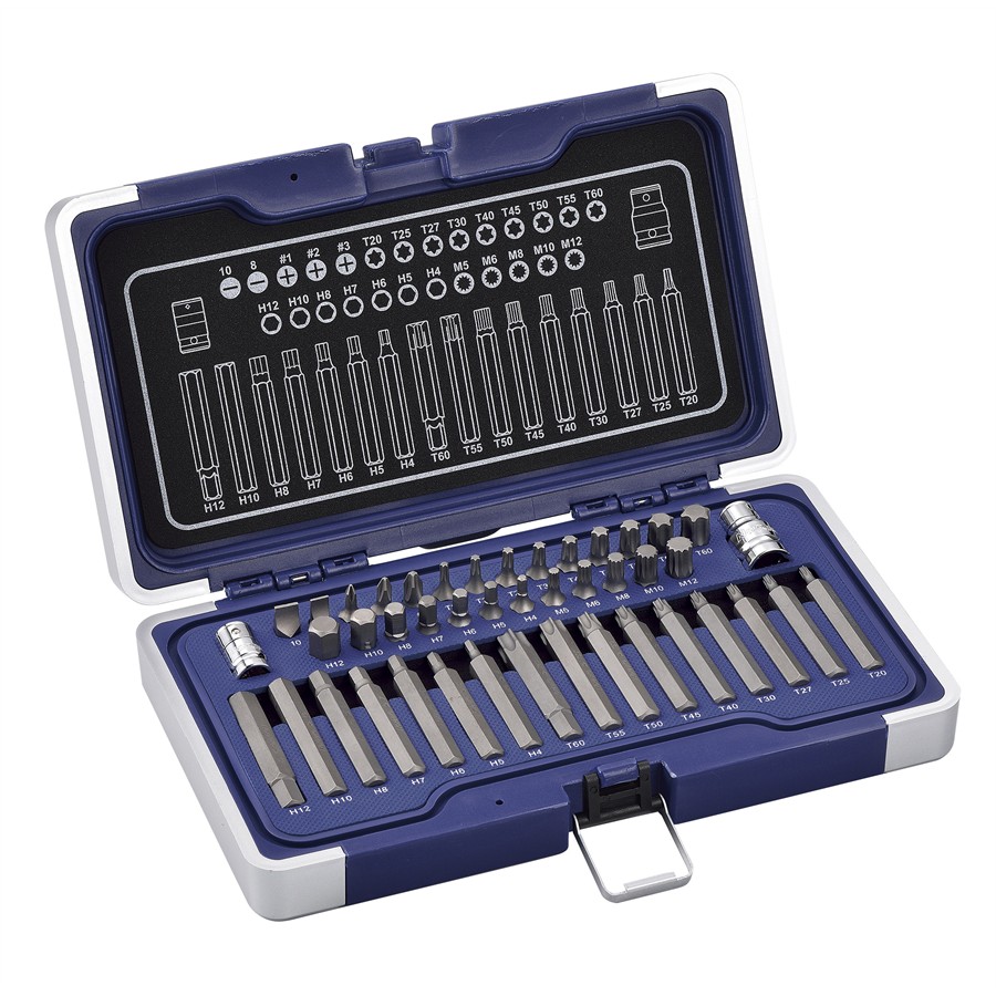 coffret embouts torx t20 t60 et allen h4 h12 norauto 44 pièces auto5 be