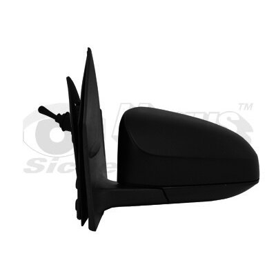 Rétroviseur Extérieur Gauche Mécanique Pour Fiat Panda (09/2009 - 01/2012) - Côté Conducteur, Calotte Noire, Réglable Par Levier